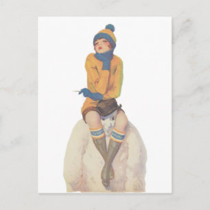 Ride the Snowman Briefkaart