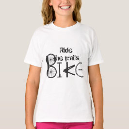 Ride the Tails Graffiti van fietsonderdelen T-shirt