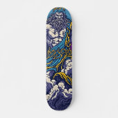 Ride the Thunder - Het Zeus Retro Skateboard (Voorkant)