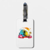 Ride the Tide Bagagelabel (Achterkant verticaal)