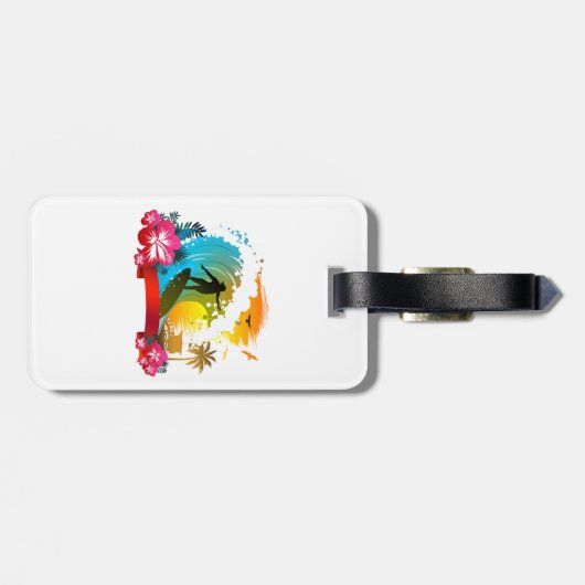 Ride the Tide Bagagelabel (Achterkant horizontaal)