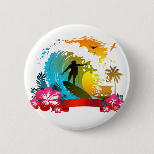 Ride the Tide Ronde Button 5,7 Cm