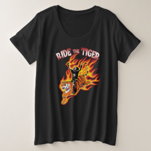 Ride the Tiger  Heavy Metal Grote Maat T-shirt