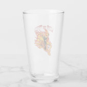 Ride the Tiger  Heavy Metal Illustration Glas (Achterkant)