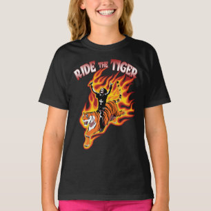 Ride the Tiger Heavy Metal Illustration T-shirt
