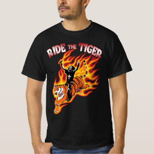 Ride the Tiger  Heavy Metal Illustration T-shirt