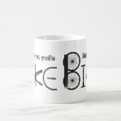 Ride the Trail Bike Graffiti quote Koffiemok (Center)