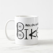 Ride the Trail Bike Graffiti quote Koffiemok (Links)