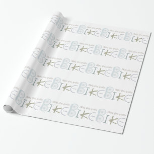 Ride the Trails Bike Graffiti Sport Quote Cadeaupapier