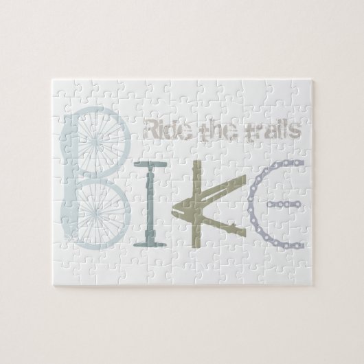 Ride the Trails Bike Graffiti Sport Quote Legpuzzel (Horizontaal)