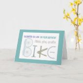 Ride the Trails Biking Daughter in law Birthday Kaart (Gele Bloem)