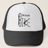 Ride the Trails Biking Inspiration Motivation Trucker Pet (Voorkant)