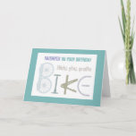 Ride the Trails Mountain Biking Daughter Birthday Kaart<br><div class="desc">Ride the Trails Mountain Biking Daughter Birthday with image made from bike parts</div>