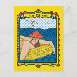 Ride the Wave_B_ Briefkaart