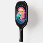 Ride the Wave bij Sunset Pickleball Paddle (Links)