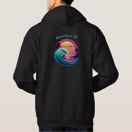 Ride the Wave bij zonsondergang Hoodie