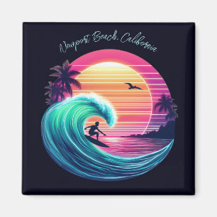 Ride the Wave bij zonsondergang Magneet