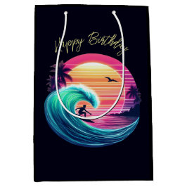 Ride the Wave bij zonsondergang Medium Cadeauzakje