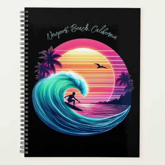 Ride the Wave bij zonsondergang Planner (Voorkant)