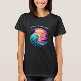 Ride the Wave bij zonsondergang T-shirt