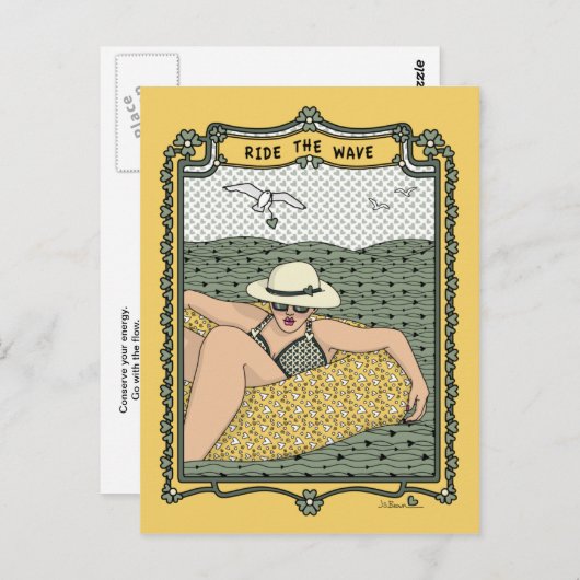 Ride the Wave_C_ Briefkaart (Voorkant / Achterkant)