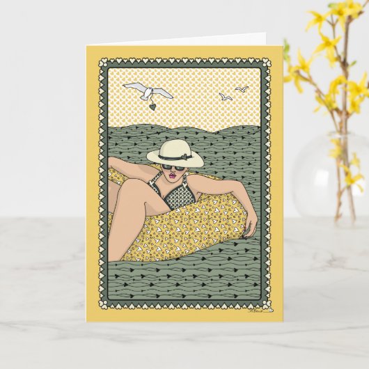 Ride the Wave_C_Greeting Kaart (Gele Bloem)