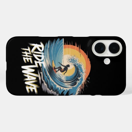 Ride the Wave Case-Mate iPhone Case (Achterkant (horizontaal))