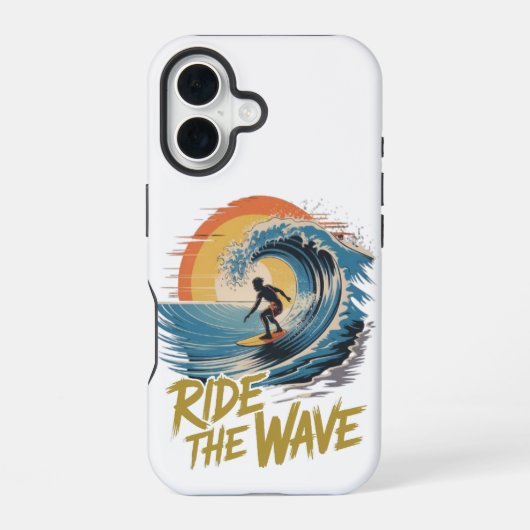 Ride the Wave iPhone 16 Hoesje (Achterkant)