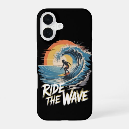 Ride the Wave iPhone 16 Hoesje (Achterkant)