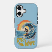 Ride the Wave iPhone 16 Hoesje (Achterkant)