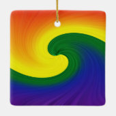 Ride the Wave Keramisch Ornament (Achterkant)