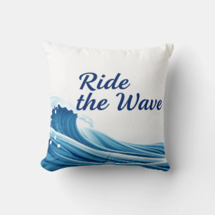 Ride The Wave Opmerkelijk citaat Kussen