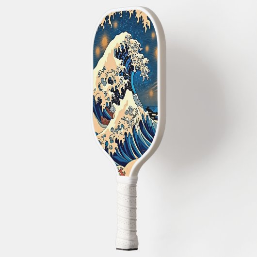 Ride the Wave - Retro Groovy Pickleball Paddle Art (Links)