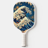 Ride the Wave - Retro Groovy Pickleball Paddle Art (Achterkant)