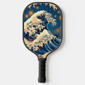 Ride the Wave - Retro Groovy Pickleball Paddle Art (Achterkant)