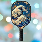 Ride the Wave - Retro Groovy Pickleball Paddle Art