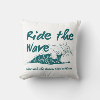 Ride the Wave Surf Ontwerp Kussen