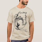 "Ride the Wave"-Surf T-Shirt (Voorkant)