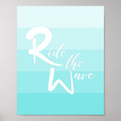 Ride the Wave Wall Art Poster (Voorkant)