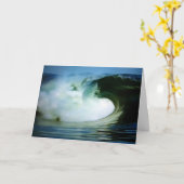 RIDE THE WAVES DUDE=GENIET VAN JE VERJAARDAG KAART (Gele Bloem)