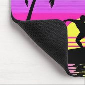Ride the Waves – Purple Sunset Surf Mood Mouse Pad Muismat (Hoek)