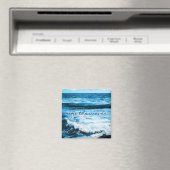 Ride the Waves Quote Turquoise Ocea Foto Magneet (Insitu (Vaatwasser))