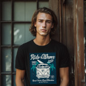Ride The Waves Retro Surfen T-shirt
