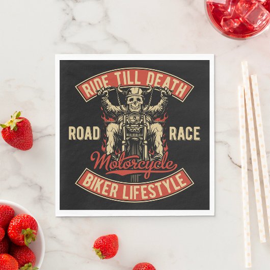 Ride Till Death Biker Lifestyle Servet