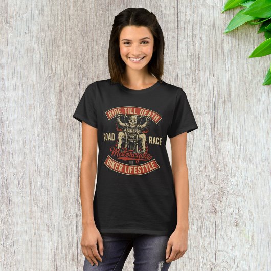 Ride Till Death Biker Lifestyle T-shirt