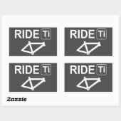 Ride Titanium Rechthoekige Sticker (Vel)