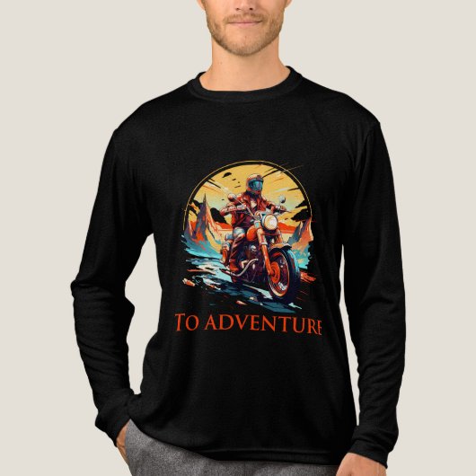 Ride to Adventure Tri-Blend Shirt (Voorkant volledig)
