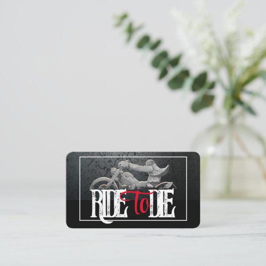 Ride to Die Visitekaartje (Staand voorkant)