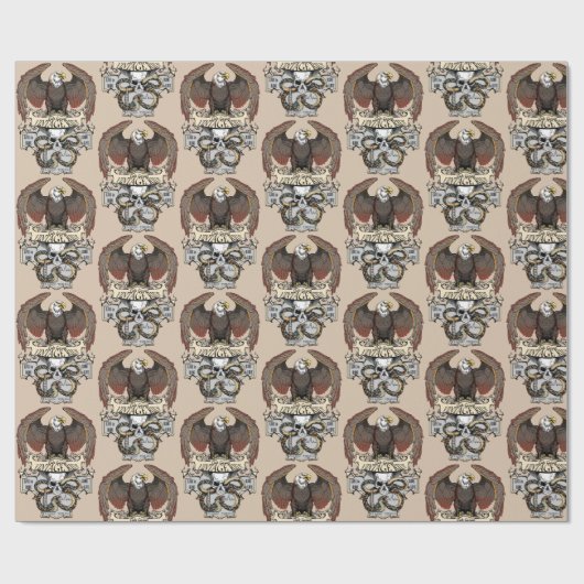 Ride to Live Live to Ride Biker-ontwerp Cadeaupapier (Vlak)