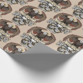 Ride to Live Live to Ride Biker-ontwerp Cadeaupapier (Hoek)